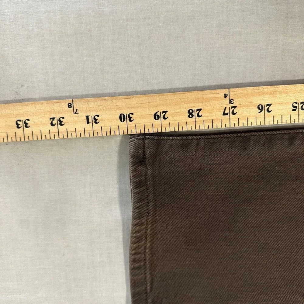 a.n.a Women's 16 High-Rise Straight Jeans Brown Stretch Denim 3B32D3